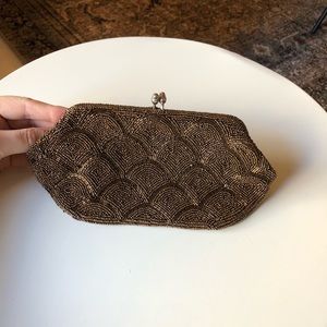 Vintage Japanese Hand-Beaded Clutch